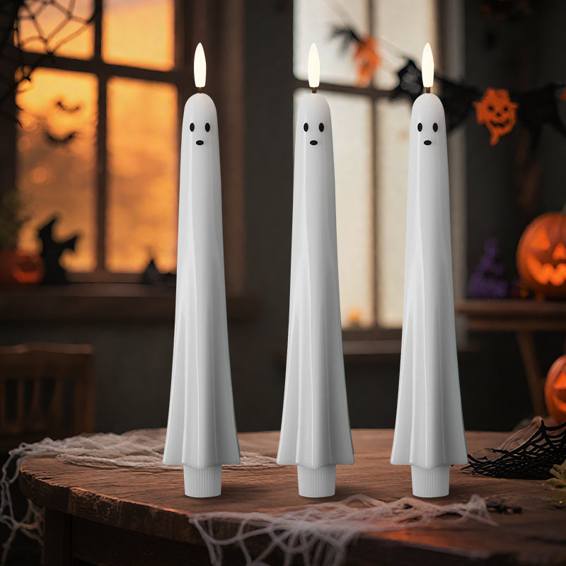 🎃👻 Fernbedienbares Geisterlicht mit 3D-Flammeneffekt 👻🎃