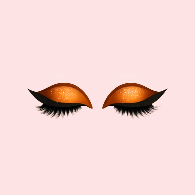 Oogschaduw wimpers make-up stickers