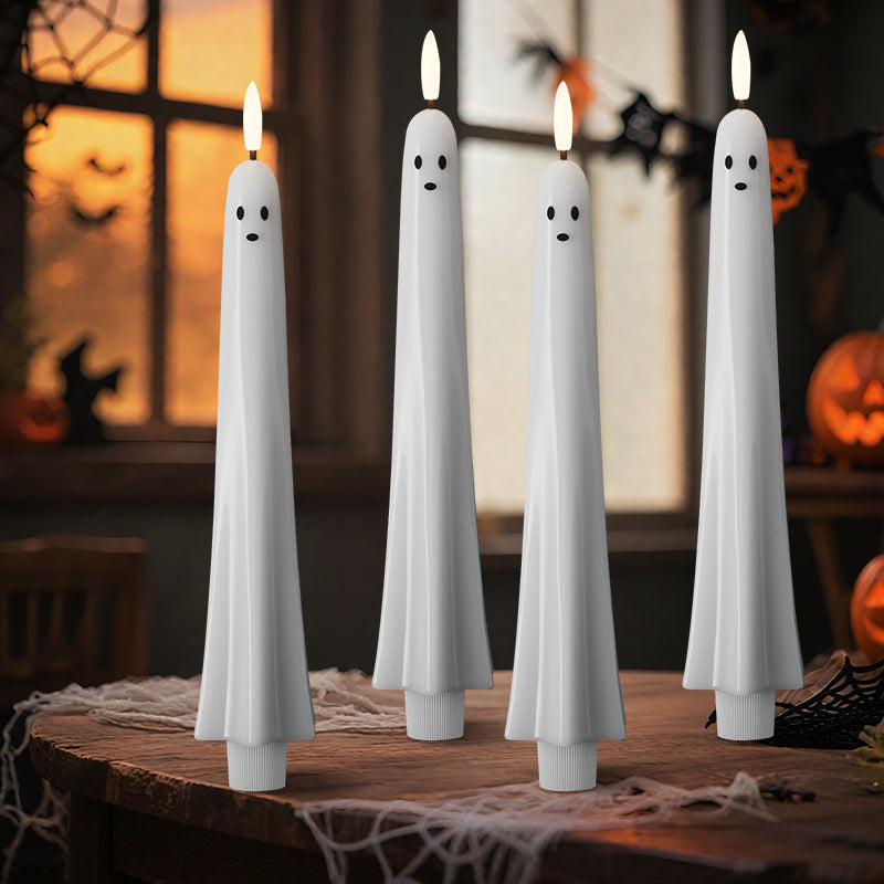 🎃👻 Fernbedienbares Geisterlicht mit 3D-Flammeneffekt 👻🎃