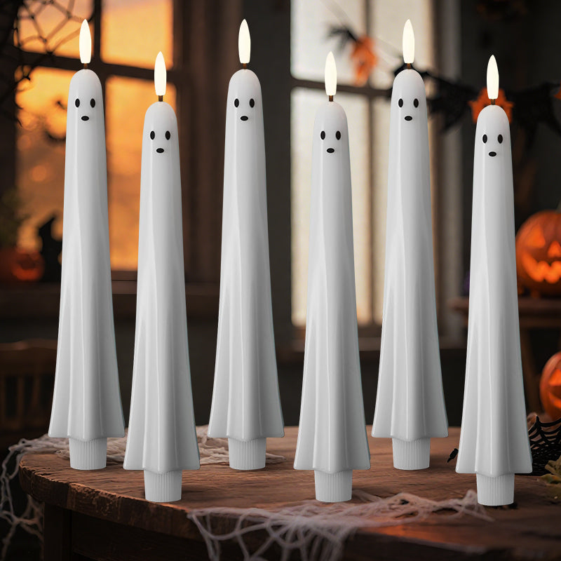 🎃👻 Fernbedienbares Geisterlicht mit 3D-Flammeneffekt 👻🎃