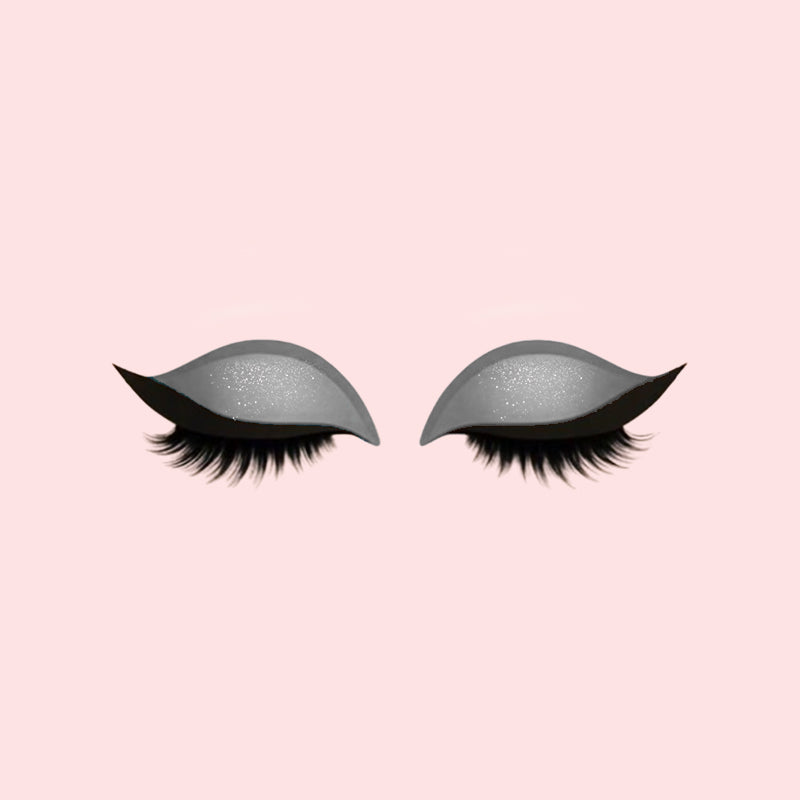 Oogschaduw wimpers make-up stickers