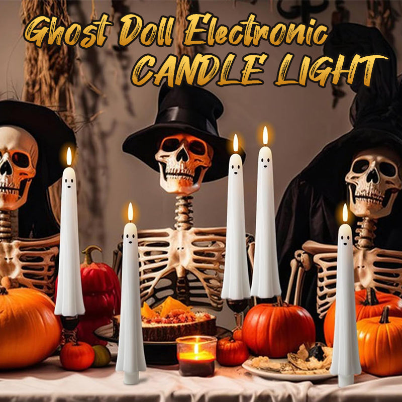 🎃👻 Fernbedienbares Geisterlicht mit 3D-Flammeneffekt 👻🎃