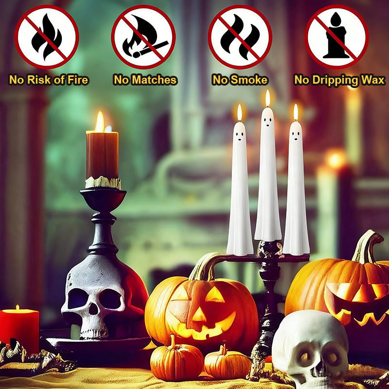 🎃👻 Fernbedienbares Geisterlicht mit 3D-Flammeneffekt 👻🎃