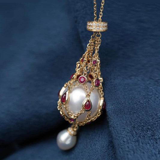 Elevate Your Style with Timeless Elegance🎀14.0-15.0mm Freshwater Pearl Lavalier Pendant