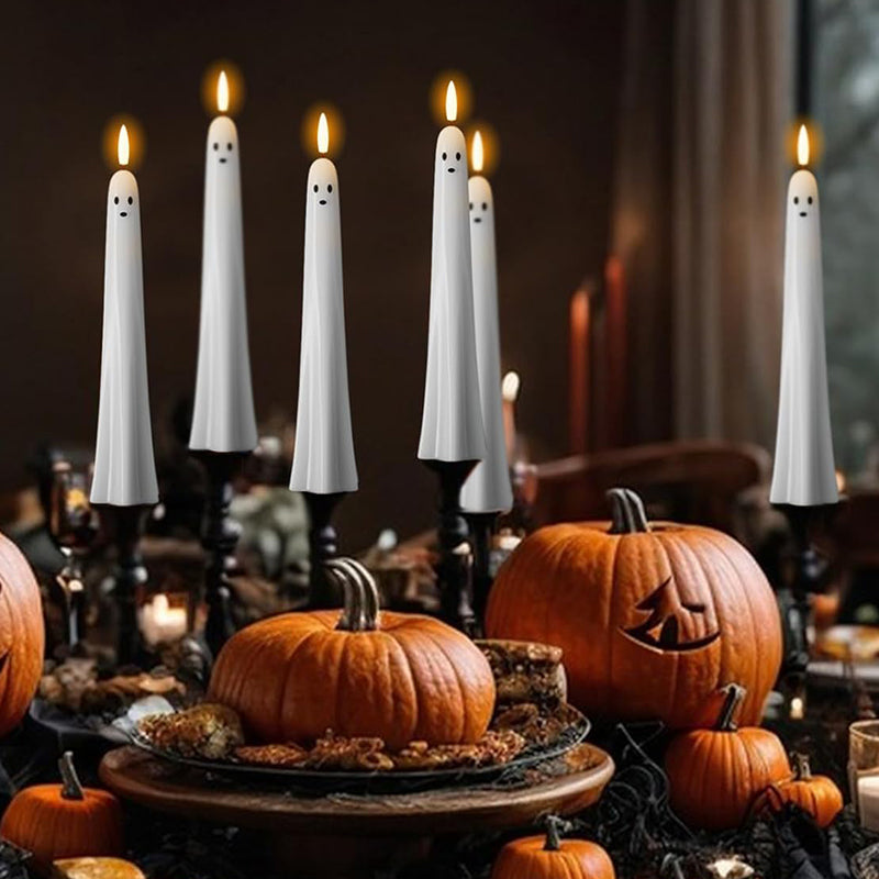 🎃👻 Fernbedienbares Geisterlicht mit 3D-Flammeneffekt 👻🎃