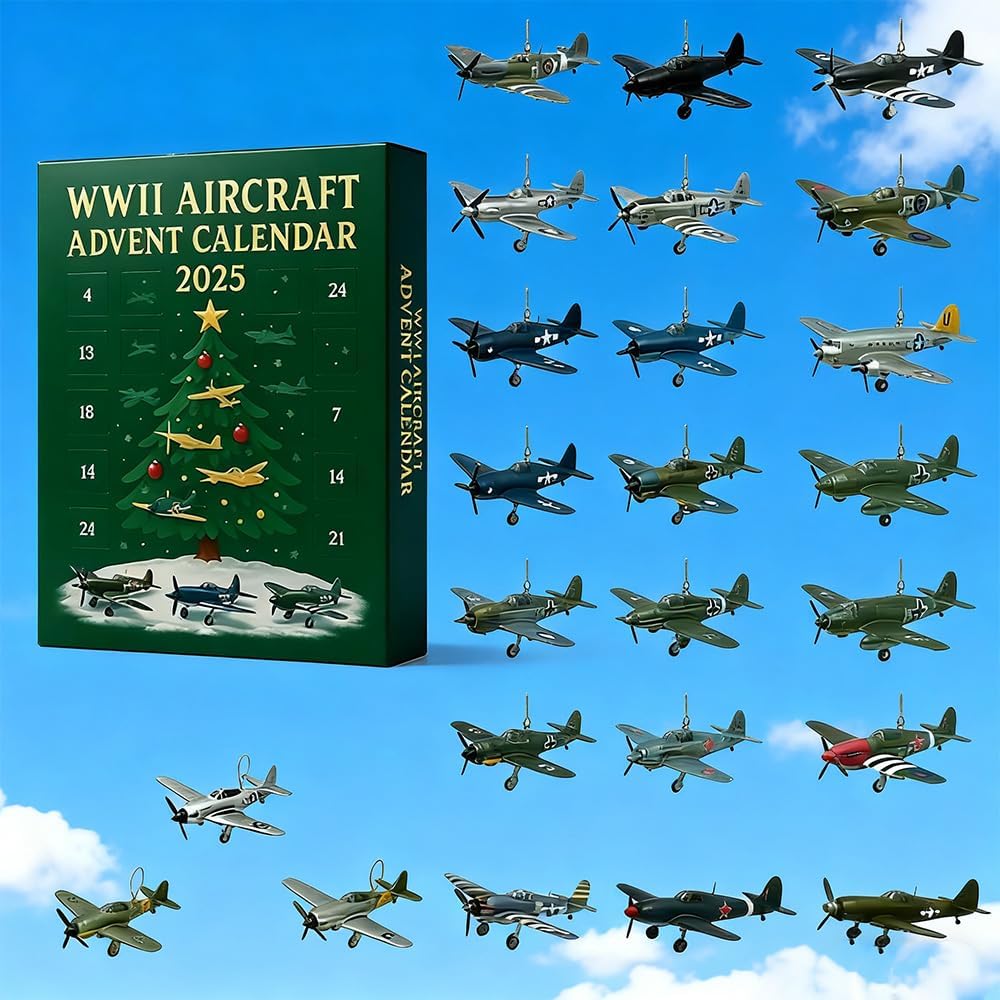 WWII Flugzeug-Adventskalender 2025 – 24 Tage mit ikonischen Kriegsflugzeugen