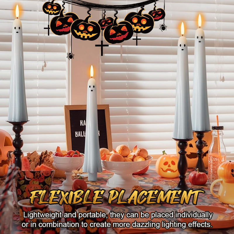 🎃👻 Fernbedienbares Geisterlicht mit 3D-Flammeneffekt 👻🎃