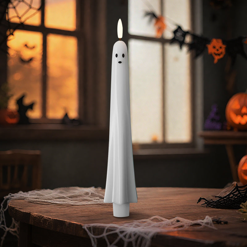 🎃👻 Fernbedienbares Geisterlicht mit 3D-Flammeneffekt 👻🎃