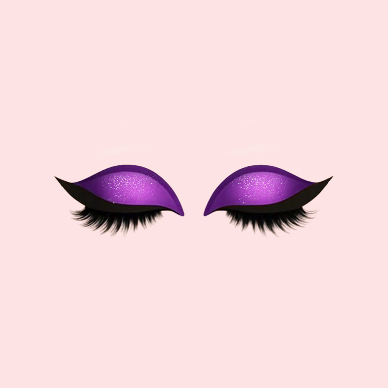 Oogschaduw wimpers make-up stickers
