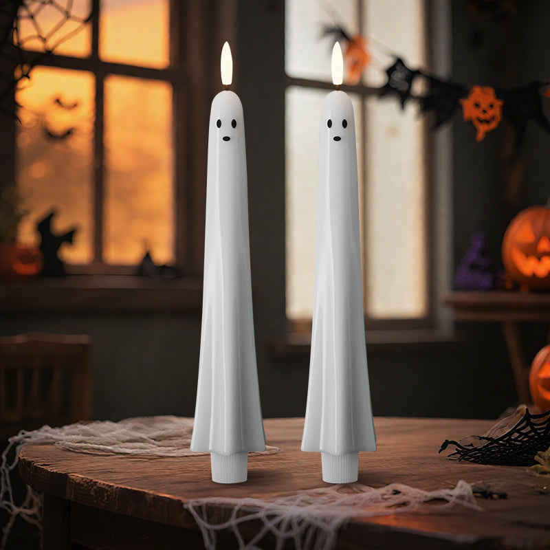 🎃👻 Fernbedienbares Geisterlicht mit 3D-Flammeneffekt 👻🎃