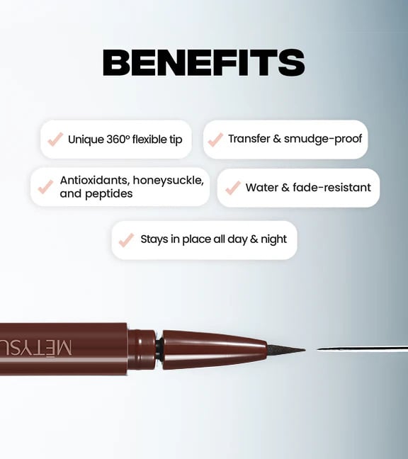 🔥Laatste dag Koop 1 Krijg 1 Gratis - 🎁360° draaibaar uiteinde | Waterproof Vloeibare Eyeliner