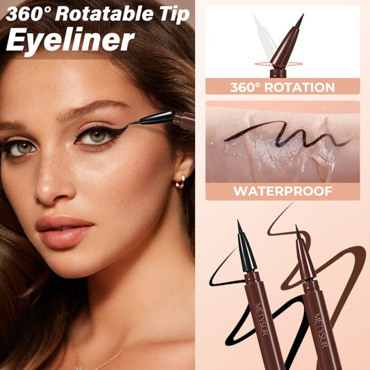 🔥Laatste dag Koop 1 Krijg 1 Gratis - 🎁360° draaibaar uiteinde | Waterproof Vloeibare Eyeliner