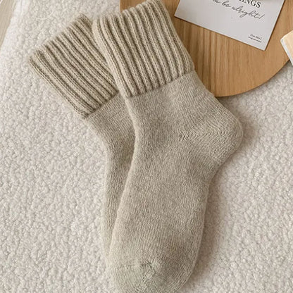 🧦 5 Paar Damen Wollsocken – Warme Mittelsocken