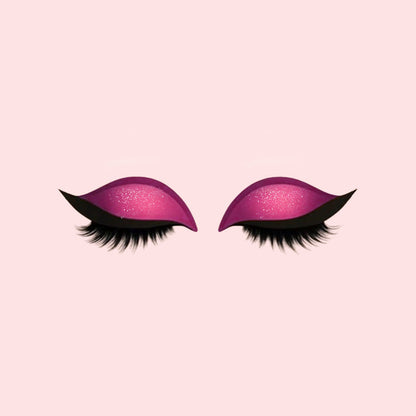 Oogschaduw wimpers make-up stickers
