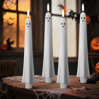 🎃👻 Fernbedienbares Geisterlicht mit 3D-Flammeneffekt 👻🎃