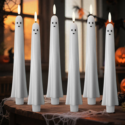 🎃👻 Fernbedienbares Geisterlicht mit 3D-Flammeneffekt 👻🎃