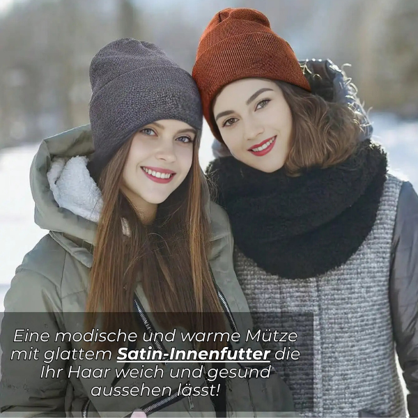 Anti-Frizz Winter-Mütze– Schönes Haar den ganzen Winter