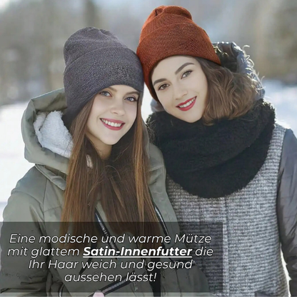 Anti-Frizz Winter-Mütze– Schönes Haar den ganzen Winter