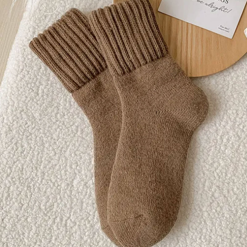 🧦 5 Paar Damen Wollsocken – Warme Mittelsocken