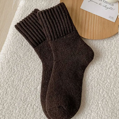 🧦 5 Paar Damen Wollsocken – Warme Mittelsocken