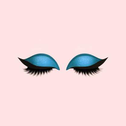 Oogschaduw wimpers make-up stickers