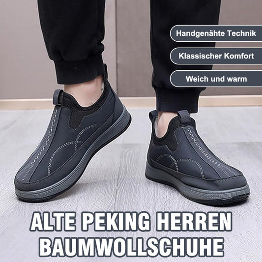 Alte Peking Herren Baumwollschuhe/Old Beijing men's velvet thick cotton shoes