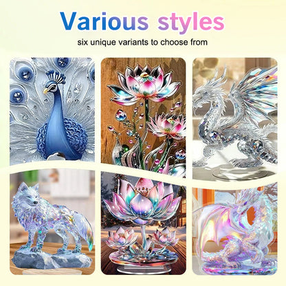 【✨1+1 Gratis】 Bunte Tierfigur aus Acryl für den Schreibtisch