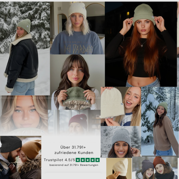 Anti-Frizz Winter-Mütze– Schönes Haar den ganzen Winter