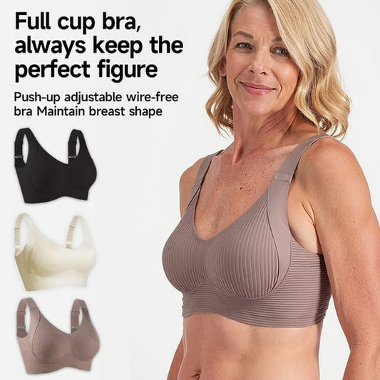 Kaufen Sie 1, erhalten Sie 2 gratis🎁 Gerippter Push-up-BH für Damen mit verstellbaren Trägern