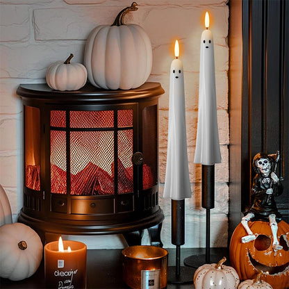 🎃👻 Fernbedienbares Geisterlicht mit 3D-Flammeneffekt 👻🎃