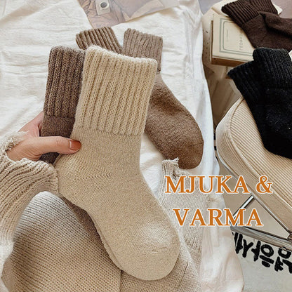 🧦 5 Paar Damen Wollsocken – Warme Mittelsocken