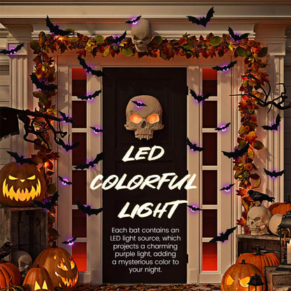🎃LED Gloeiende Vleermuis Groep🦇