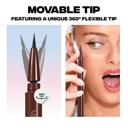 🔥Laatste dag Koop 1 Krijg 1 Gratis - 🎁360° draaibaar uiteinde | Waterproof Vloeibare Eyeliner