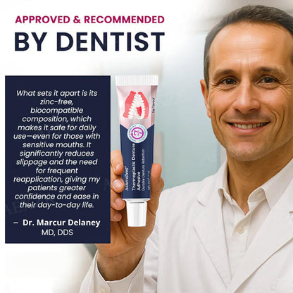 AdhereDent® thermoplastischer Zahnprothesen-Haftkleber ⏳ Langanhaltender Halt für Zahnprothesen