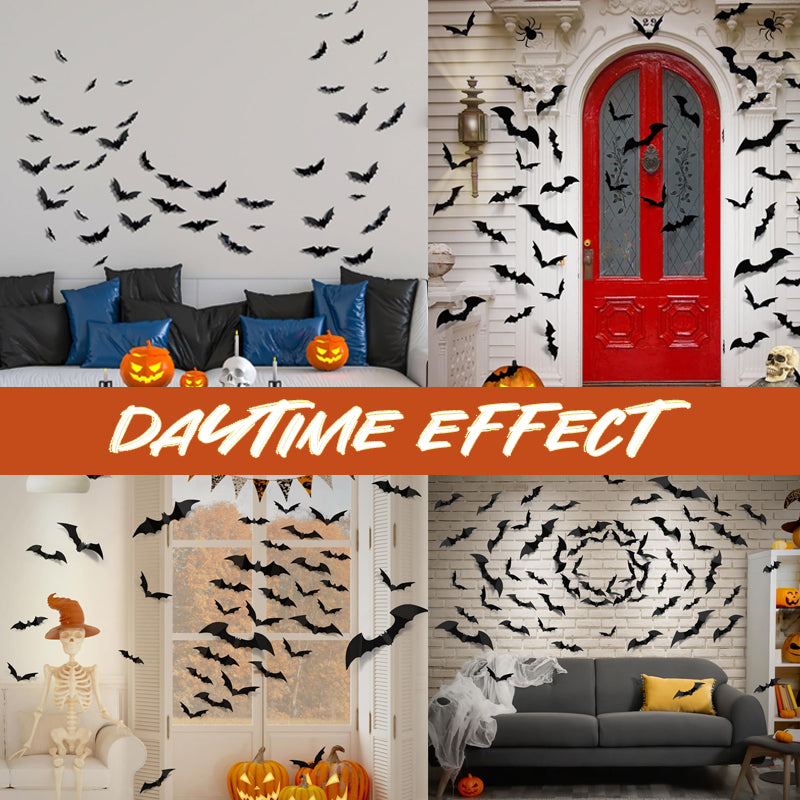 🎃LED Gloeiende Vleermuis Groep🦇