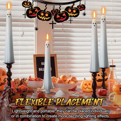 🎃👻 Fernbedienbares Geisterlicht mit 3D-Flammeneffekt 👻🎃