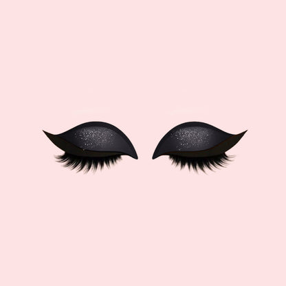 Oogschaduw wimpers make-up stickers