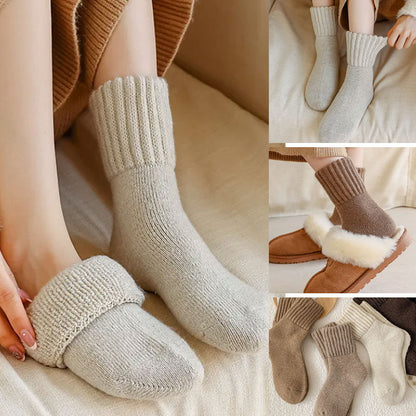 🧦 5 Paar Damen Wollsocken – Warme Mittelsocken