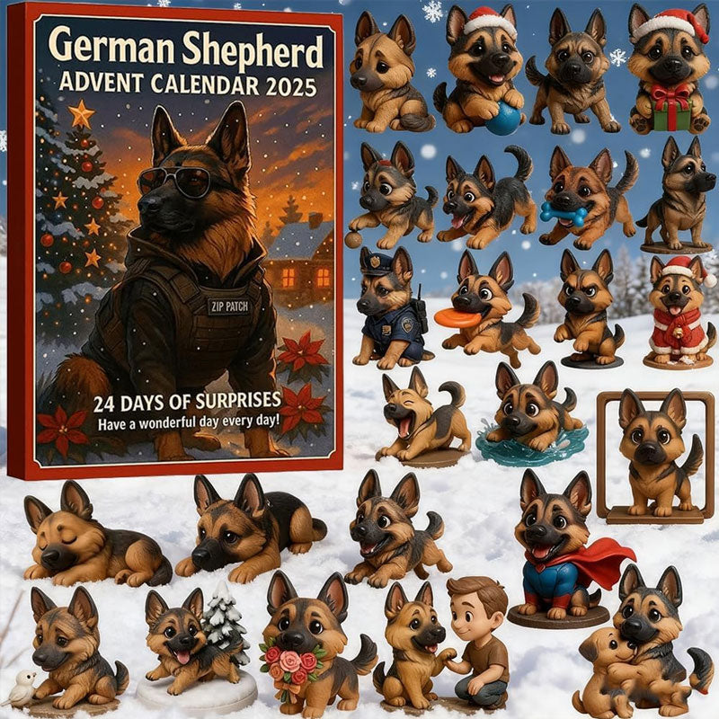 🎄🐾 Deutscher Schäferhund Adventskalender 2025 🎁