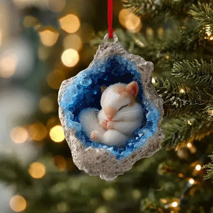 2025 24-Tage Niedlicher Tieranhänger Weihnachts-Countdown-Kalender