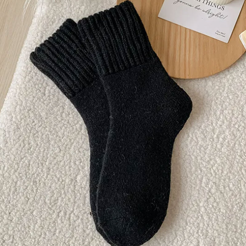 🧦 5 Paar Damen Wollsocken – Warme Mittelsocken