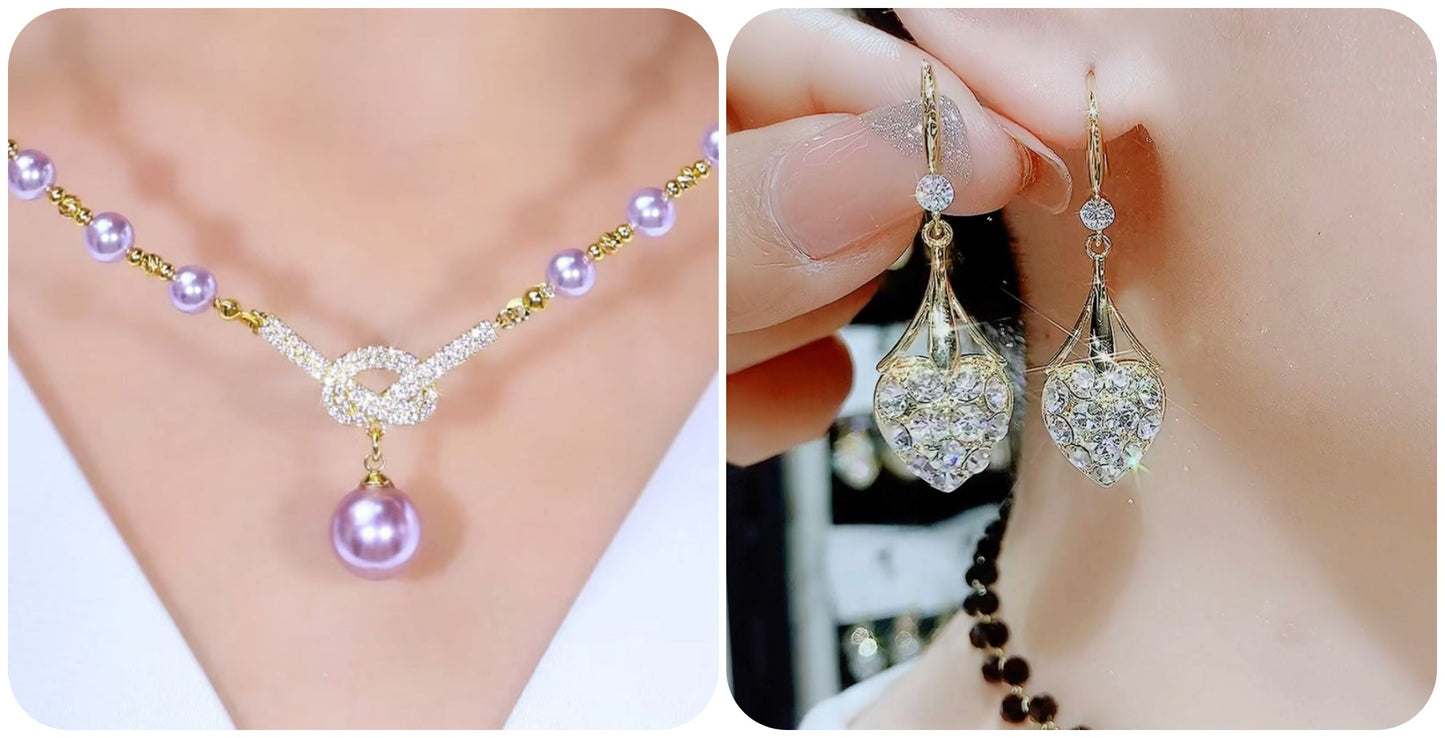 Halskette aus natürlichen Perlen