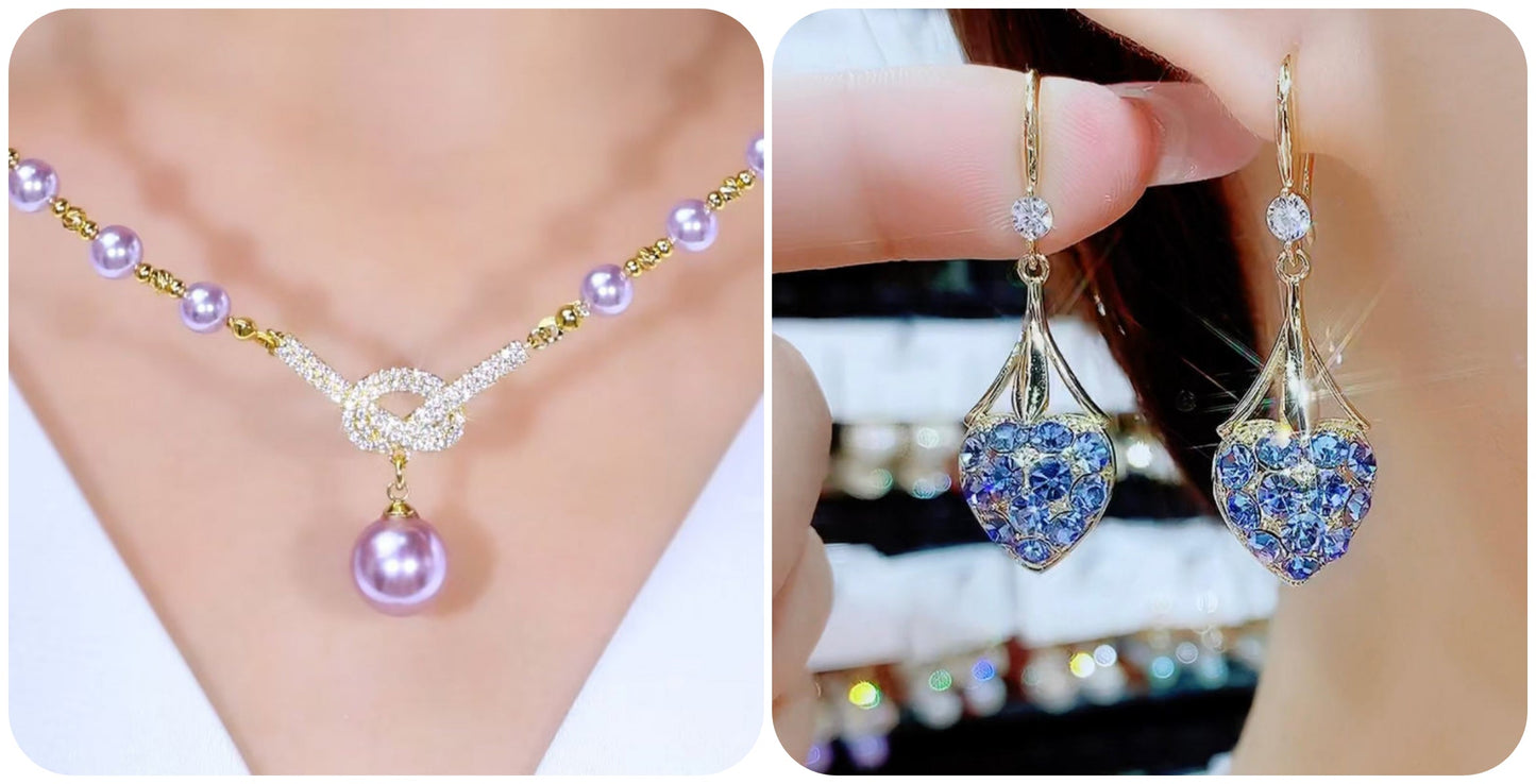 Halskette aus natürlichen Perlen