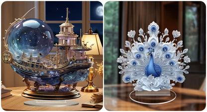 【✨1+1 Gratis】 Bunte Tierfigur aus Acryl für den Schreibtisch