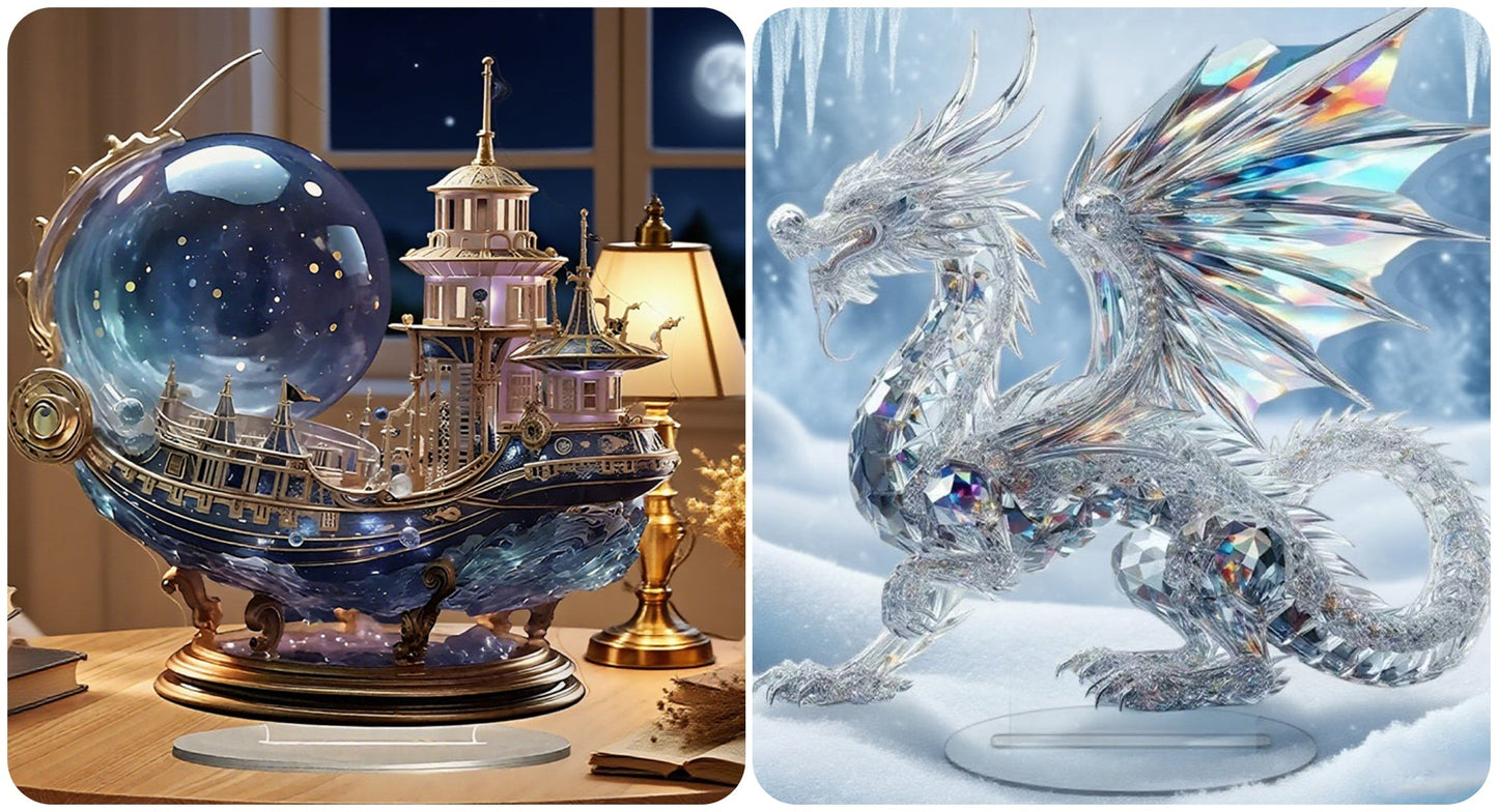 【✨1+1 Gratis】 Bunte Tierfigur aus Acryl für den Schreibtisch