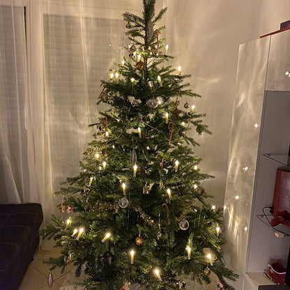 🎄 Drahtlose flammenlose Kerzen mit Fernbedienung, Timer und Clips
