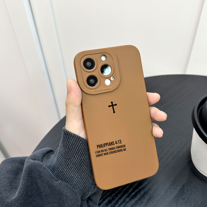 Mattes iPhone-Hülle mit Kreuz-Design