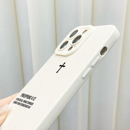 Mattes iPhone-Hülle mit Kreuz-Design